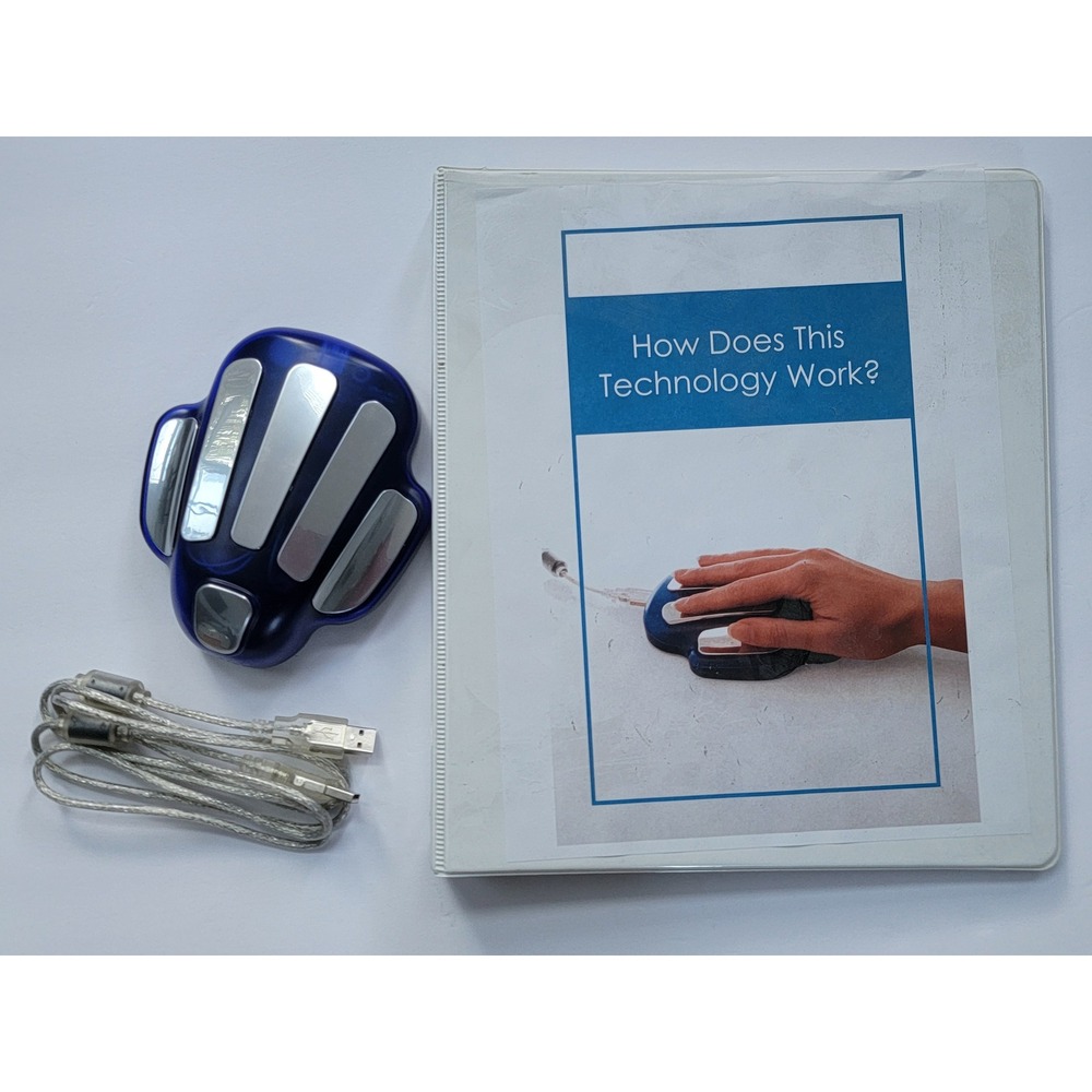 ZYTO Hand Cradle Bio-Communication Device Blue GSR Sensor with USB and Manual